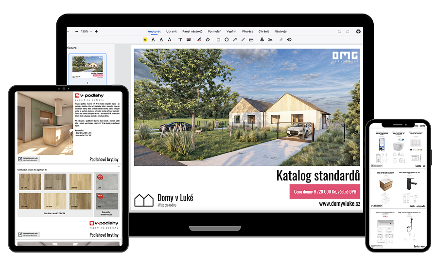Katalog standardů — laptop, tablet a telefon