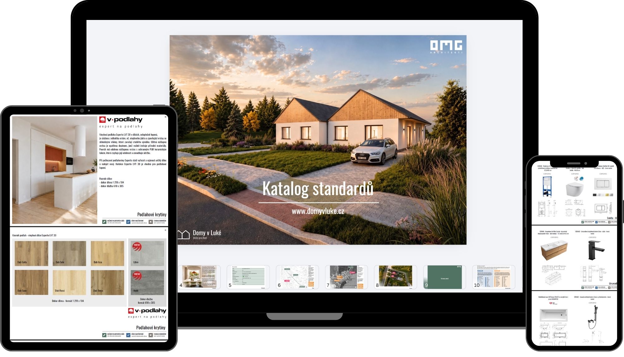 Katalog standardů — laptop, tablet a telefon